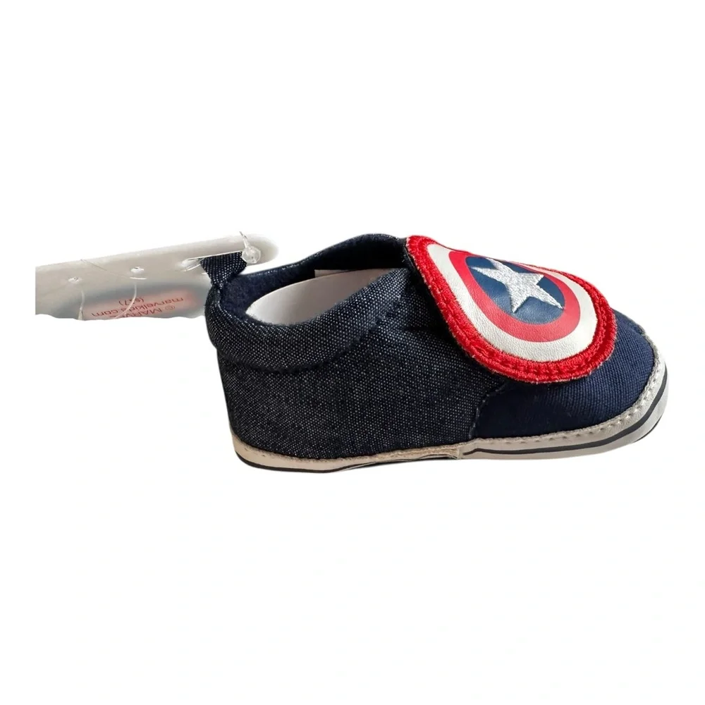 Marvel Baby Boys Avengers Captain America Low Top Denim Sneakers